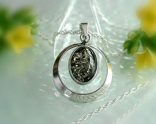Bernsteinschmuck - Anh�nger Silber-925 (9Q)