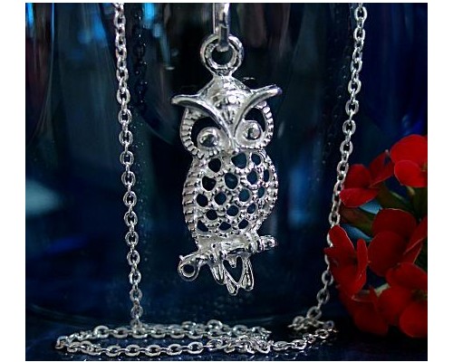 +Silberschmuck - Anh�nger Eule  Silber-925  (BQ)