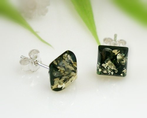 Bernsteinschmuck - Ohrstecker  Silber-925  (CB03)