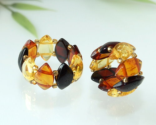 Bernsteinschmuck - Bernstein-Ring   (CJ61)