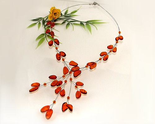 .Bernsteinschmuck - Bernsteincollier  (CP21)*