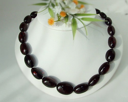 .Bernsteinschmuck - Bernstein-Collier 49 cm (DB02)