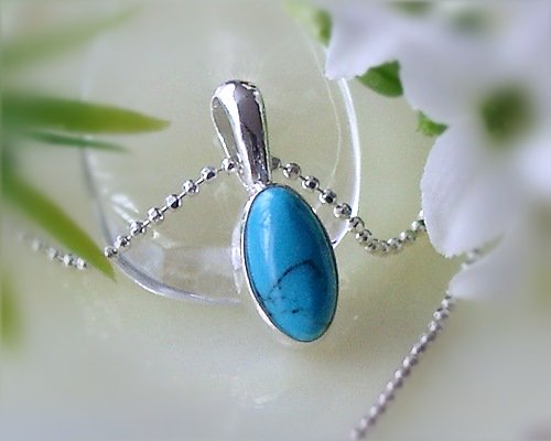 Türkisschmuck - Türkisanhänger Silber-925 (GY35) Türkisschmuck - Türkisanhänger Silber-925 (GY35)