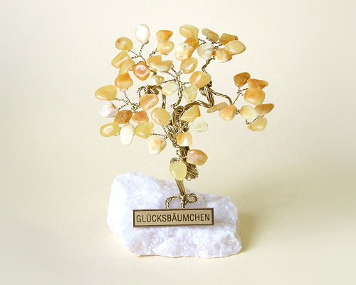 Geschenkartikel - Gl�cksb�umchen mit Bernstein (HS72)_