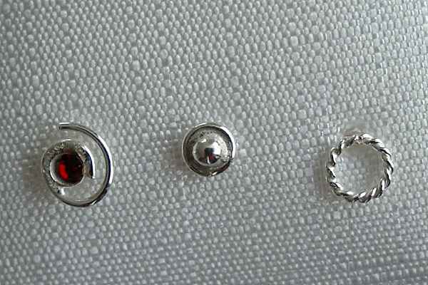 Piercing - Nasenpiercing Silber-925 (HU) Piercing - Nasenpiercing Silber-925 (HU)
