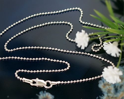+Silberschmuck - Kugelkette 45cm Silber-925  (KA41)