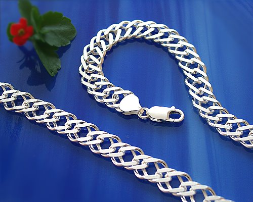 Herrenschmuck - Armband  23cm Silber-925  (KK14)