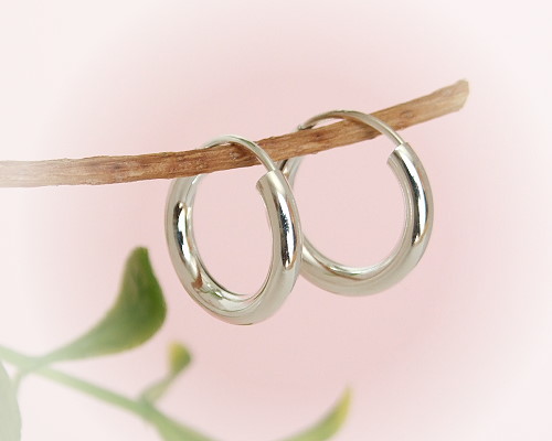 Silberschmuck - Creolen 15 mm in Silber-925  (SC47)
