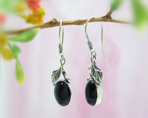 Onyxschmuck - Ohrhänger mit Onyx Silber-925 (SE17) Onyxschmuck - Ohrhänger mit Onyx Silber-925 (SE17)