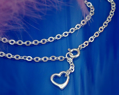 +Silberschmuck - Fu�kettchen  Silber-925  (SF52)