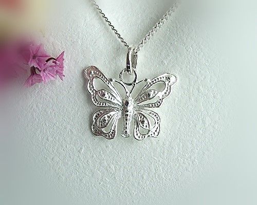 +Silberschmuck - Anh�nger Schmetterling  Silber-925  (SH30)