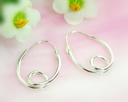 Silberschmuck - Creolen 20 mm in Silber-925 (SO40) Silberschmuck - Creolen 20 mm in Silber-925 (SO40)