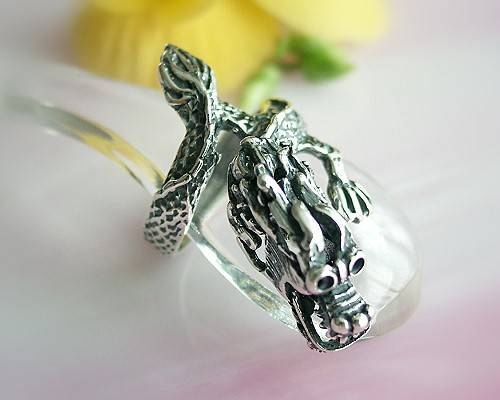 Drachen / Mystik - Drachenring Silber-925 (SR04) Drachen / Mystik - Drachenring Silber-925 (SR04)