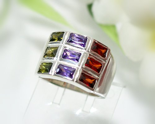 Silberschmuck - Damenring 18mm Silber-925 (SS63)