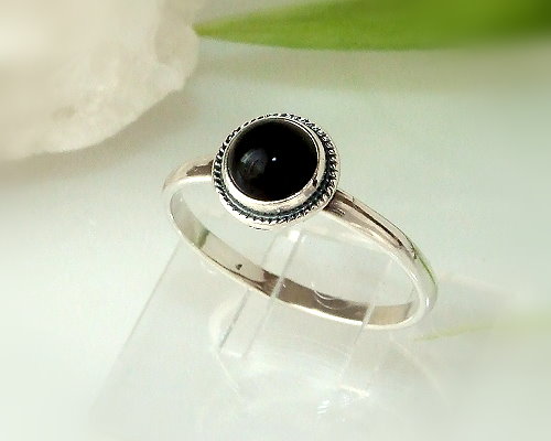 Onyxschmuck - Damenring Silber-925 (SS78) Onyxschmuck - Damenring Silber-925 (SS78)