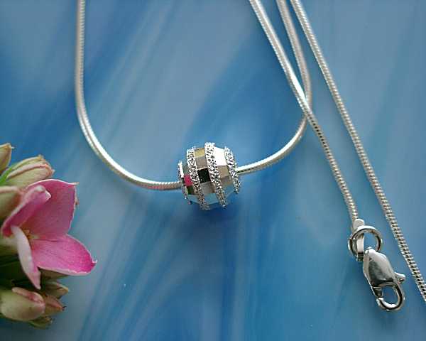 Silberschmuck - Damencollier Silber-925 (TI)