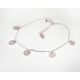 Armband Silber 925 rhodiniert 15 -19 cm Plättchen SG188
