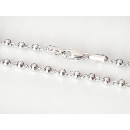 Kugelkette 45 cm Silber 925 Halskette KA02
