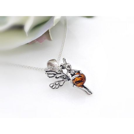 Bernstein Anhänger Elfe Silber 925  Bernsteinschmuck BA567