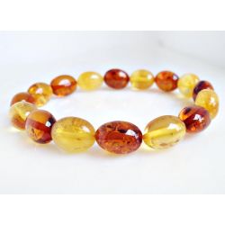 Bernstein Armband mit Gummizug 18 cm CU202