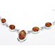 Bernstein Kette Silber 925 45 cm bis 48 cm Sterlingsilber BC03