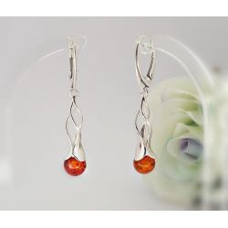 Bernstein Ohrhänger Silber 925 BJ220