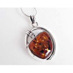 Bernstein Anhänger Silber 925 Bernsteinschmuck ba571