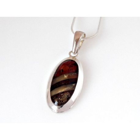 Bernstein Anhänger Silber 925 Bernsteinschmuck ba575