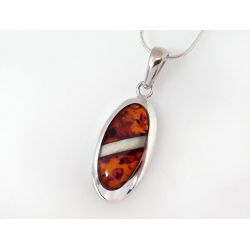 Bernstein Anhänger Silber 925 Bernsteinschmuck ba577