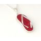Anhänger Schuh Silber 925 Koralle rot kl259