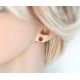 Ohrstecker mit Koralle Silber 925 Silberschmuck kl275