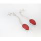 Ohrstecker mit Koralle Silber 925 Silberschmuck kl279