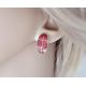 Ohrstecker mit Koralle Silber 925 Silberschmuck kl280