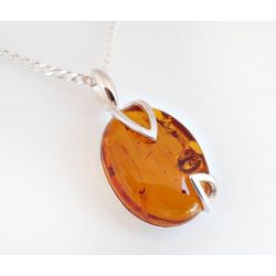 Bernstein Anhänger Silber 925 Bernsteinschmuck ba585