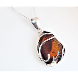 Bernstein Anhänger Silber 925 Bernsteinschmuck ba583