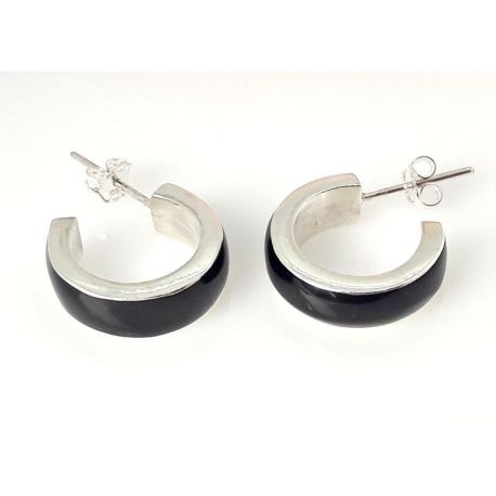 Ohrstecker mit Onyx Silber 925 se160