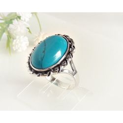 Türkisring  Silber 925 Türkisschmuck gz173