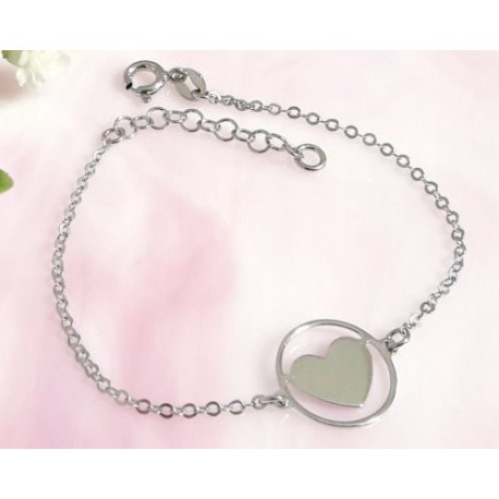Herz Armband Silber-925  (SG91)