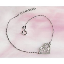 Armband Silber 925 Herz SG102