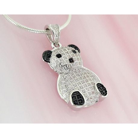 Anhänger Teddy Bear Silber 925 sp300
