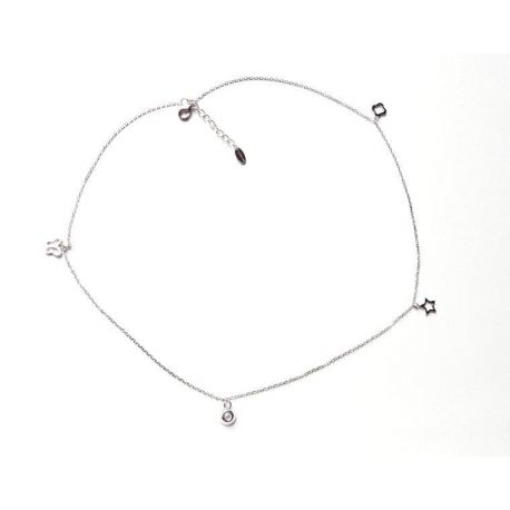 Collier Silber 925 mit Zirkonia SD206