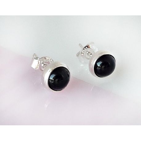 Onyx Ohrstecker Silber 925 se151