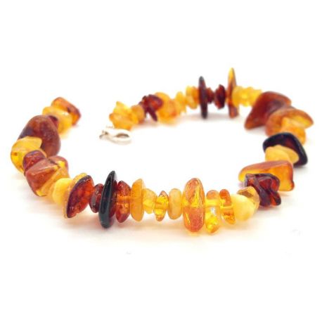 Bernstein Armband mit Gummizug 18 cm cu203