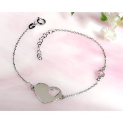 Armband Silber 925 Herz SG101