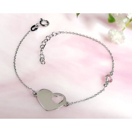 Armband Silber 925 Herz SG101