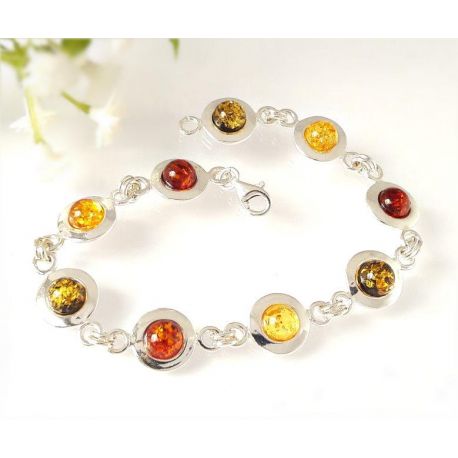 Bernstein Armband Silber 18 cm Silber 925 bb305