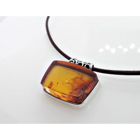 Bernstein Anhänger Silber 925 Bernsteinschmuck ba589