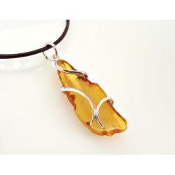 Bernstein Anhänger Silber 925 Bernsteinschmuck ba592