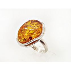 Bernsteinring Silber 925 Gr. 18 mm br360