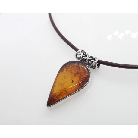 Bernstein Anhänger Silber 925 Bernsteinschmuck ba597